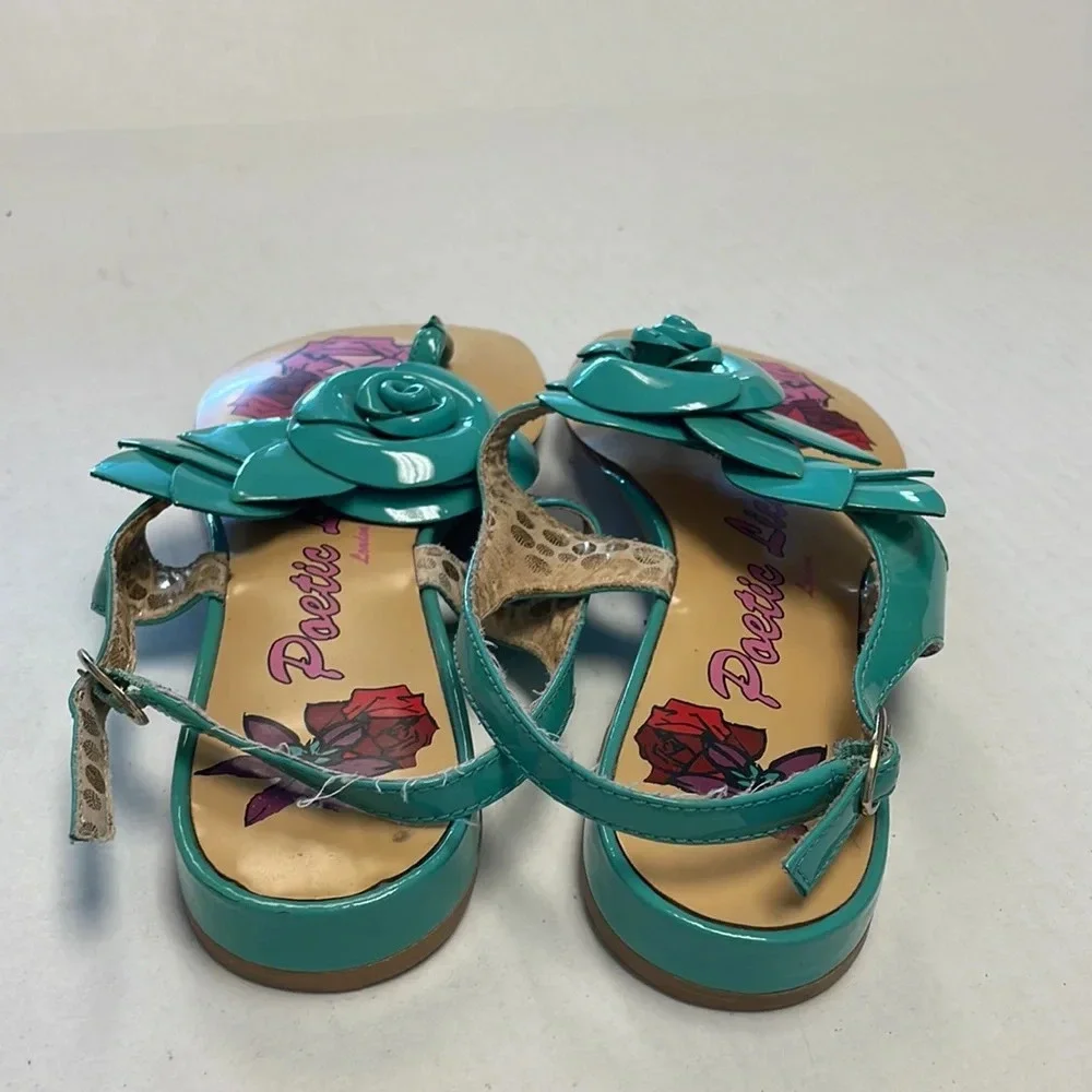 Poetic licence blue flower sandals